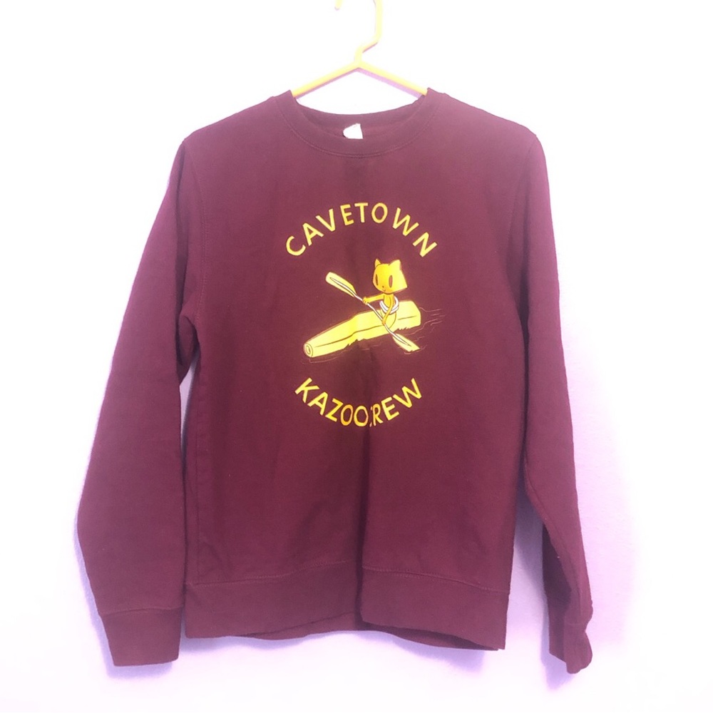 Cavetown Maroon Burgundy Kazoo Crew Sweatshirt
